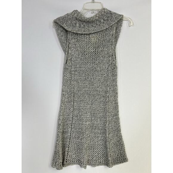 Sarah Pacini Made in Italy Sleeveless Cowl Neck Sweater Dress Gray One Size - Picture 2 of 7